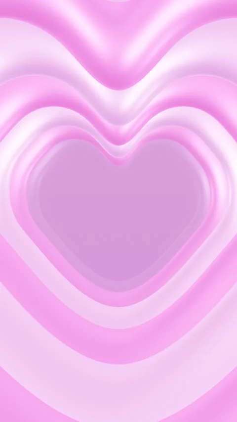 Vertical pink gradient glossy cartoon heart tunnel loop animation background Stock Footage 246586993