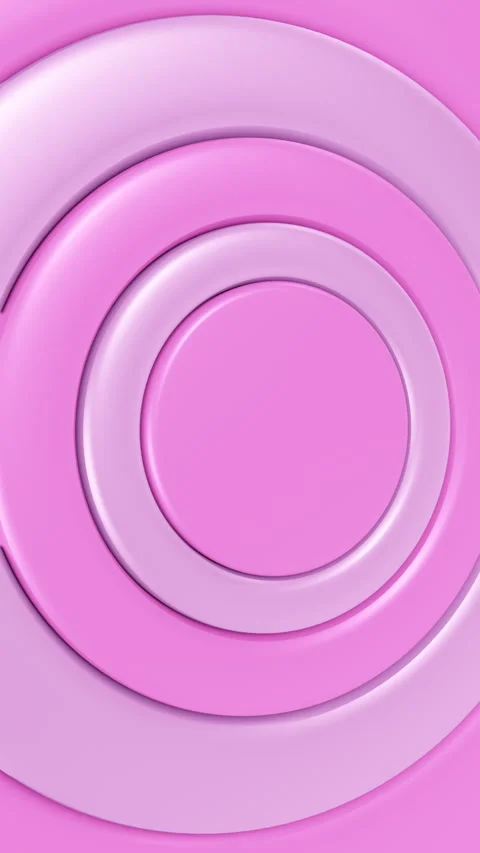 Vertical pink gradient rotating glossy cartoon circles loop animation background Stock Footage 246765333