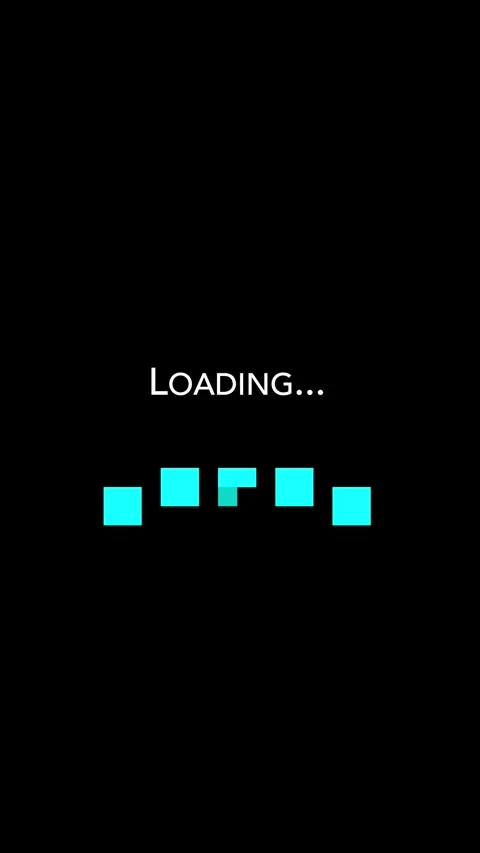 Vertical Pink Loading Dots Animation on Black Background for Buffering Progress Stock Footage 346640933
