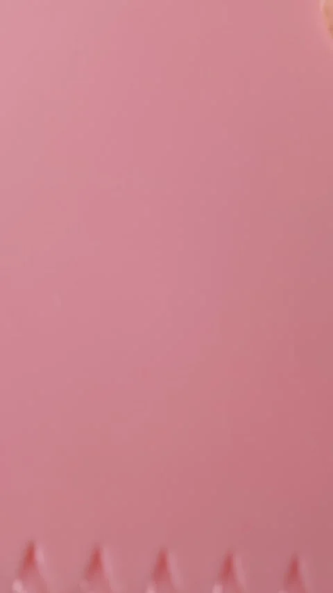 Vertical pink smooth eye, makeup skin cream texture, beauty facial cosmetic mask Stock Footage 317671426