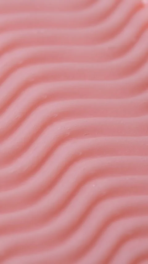 Vertical pink smooth eye, makeup skin cream texture, beauty facial cosmetic mask Stock Footage 318572961