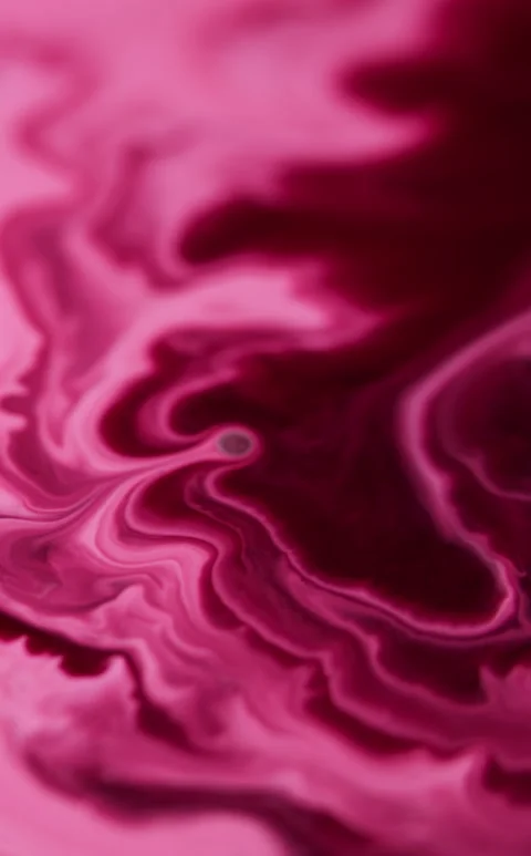 Vertical pink spill acrylic wave bright red paint Stock Footage 295090931