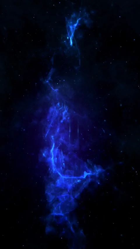 Vertical Plasma Bursts Blue Background 4K Loop Stock Footage 268650795