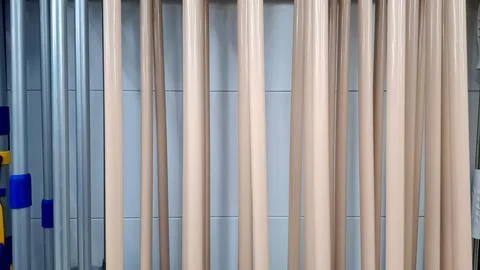 Vertical Plastic Broom Handles Texture Pattern Photos