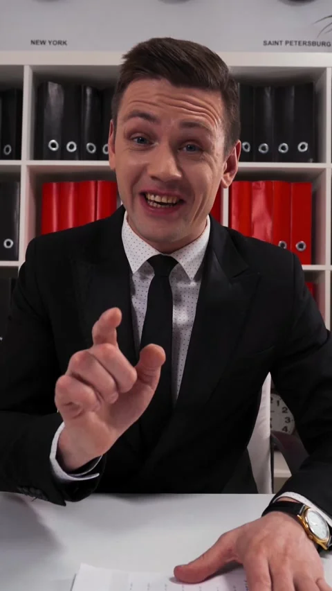 Vertical of Please, wait. We have offer for Your business Stock Footage 305462421