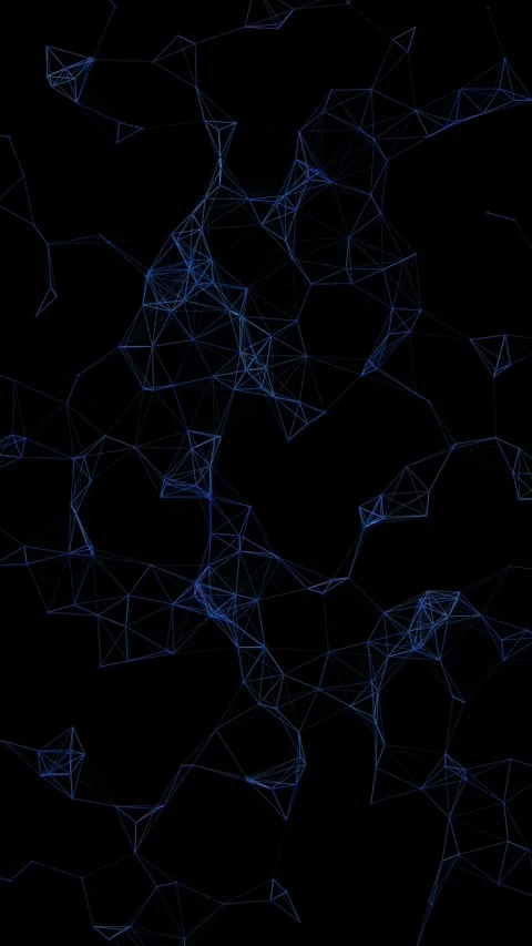 Vertical plexus video background with a network of connecting nodes and lines Stock Footage 342315748