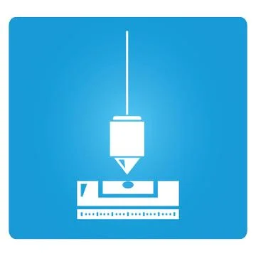 Vertical plumb and bubble scale Stock Illustration