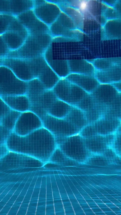 Vertical Pool Caustics Stock Footage 340206574