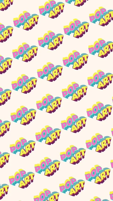 Vertical Pop art seamless pattern looping animation Stock Footage 339295212