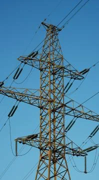 Vertical power line background 스톡 사진