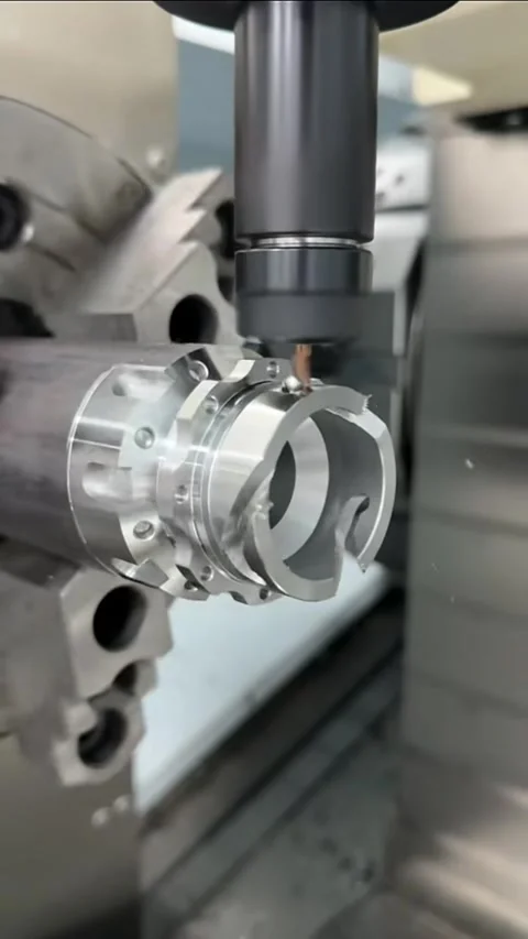 Vertical - Precision CNC Milling Process in China Factory Video stock 331759651