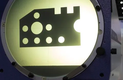 Vertical Profile Projector Screen Stock Photos