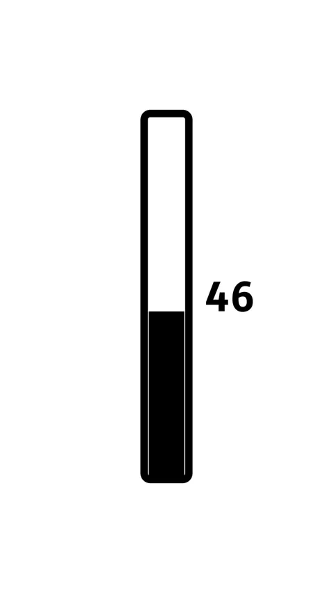 Vertical progress bar animated counting down. Vidéo 331898884