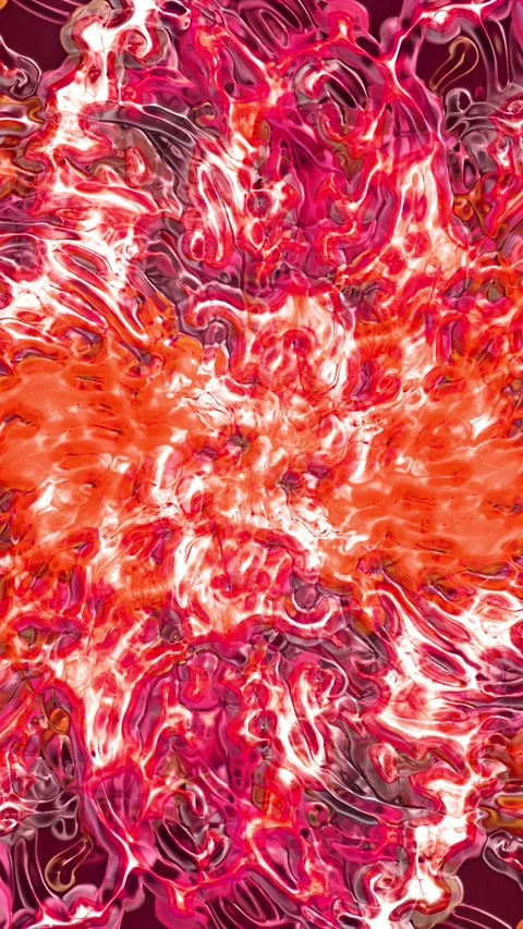 Vertical Psychedelic Red Orange Revolution 4K Loop Stock Footage 326536906