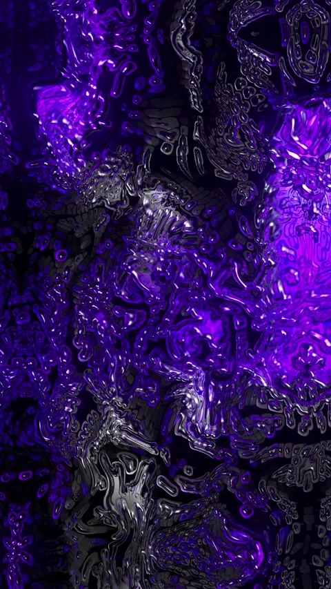Vertical Purple Black Mashup Gloss Lizard Skin 4K Loop Stock Footage 327337904