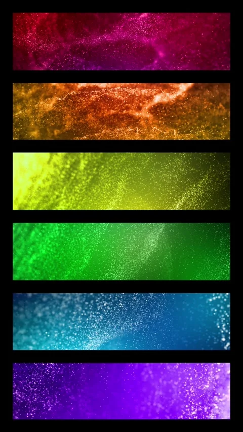 Vertical Rainbow Particle Frame Abstract 4K Loop Stock Footage 313836774