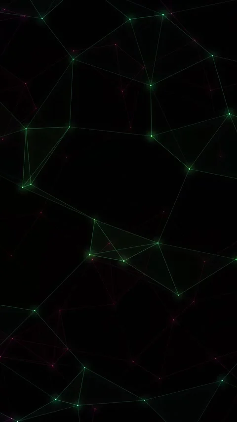 Vertical Rainbow Plexus Network Motion Graphics Loop Stock Footage 346569666