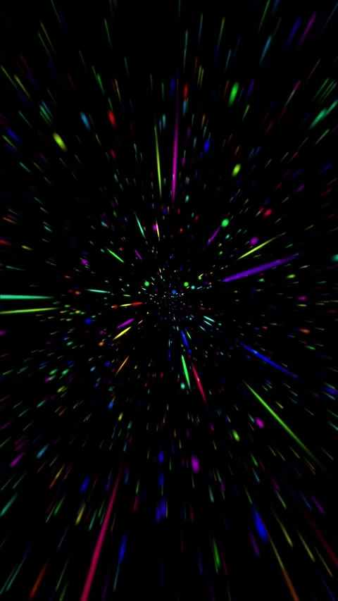 Vertical Rainbow Star Battle Background 4K Loop Stock Footage 280356480