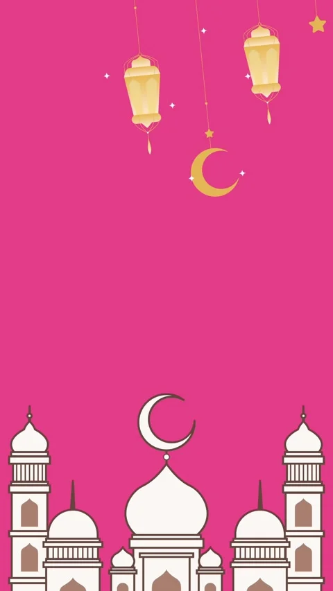 Vertical Ramadan Kareem video, lantern moon mosque symbol, animated graphics Stock Footage 299258243