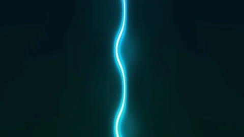 Vertical Ray Of Blue Neon Light Moving Left And Right Loop Stock Footage 243884984