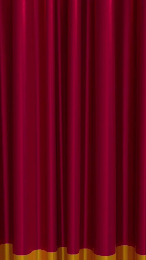 Vertical Realistic 3D Drop Curtain Transition 4K Loop Alpha Stock Footage 343327015