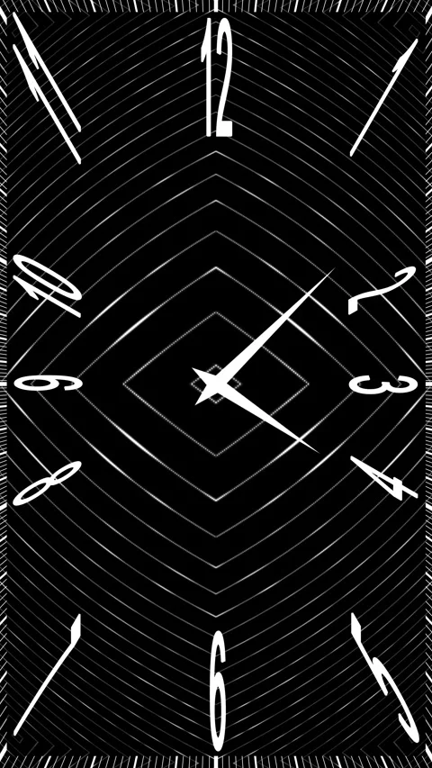 Vertical rectangle time clock abstract loop animation 動画素材 341155037
