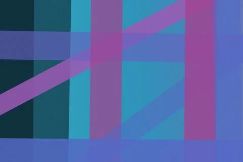 Vertical rectangles and diagonal translucent strips overlap in a balanced a.. Stock Illustration
