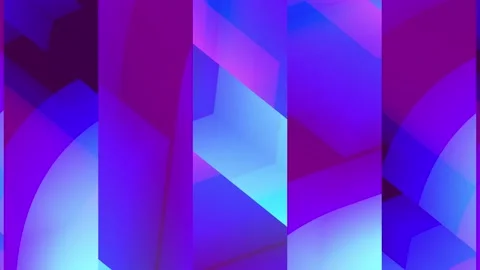 Vertical rectangles in which ribbons of blue shades fly. 動画素材 140819933