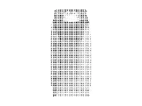 Vertical rectangular container object illustrated with black halftone dot t.. Stock Illustration