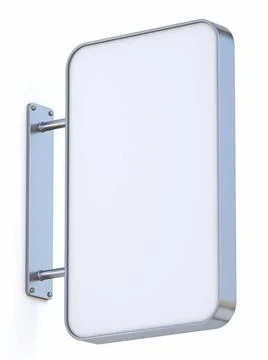 Vertical rectangular sign board 3D Vertical rectangular sign board 3D rend... Stockfoto's