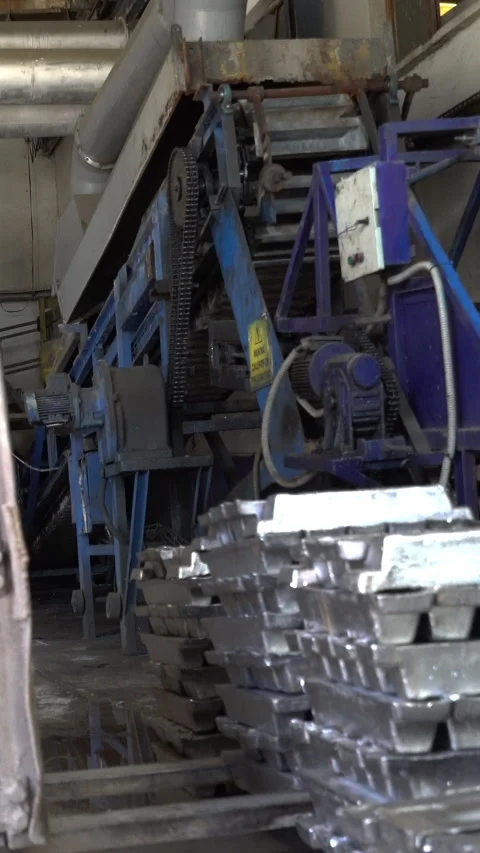 Vertical  Recycling, Lead separation Stock Footage 310053947