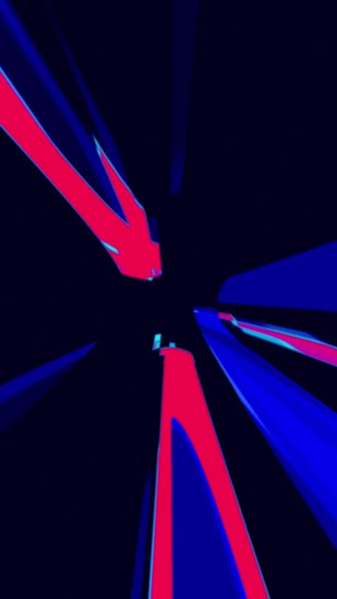 Vertical Red Abstract Lines Motion Background Loop, Sleek Modern Animation Stock Footage 336354610