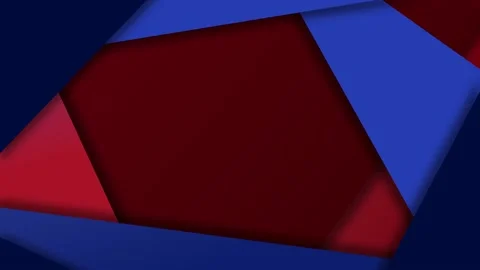 Vertical red and blue loop cut paper animated background. Copy space 動画素材 140035311
