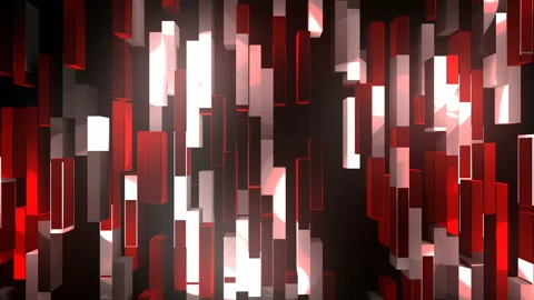 Vertical red and white bars Stock Footage 151712424