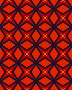 Vertical red background with patterned shapes Stock Illustration