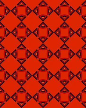 Vertical red background with patterned shapes Stock Illustration