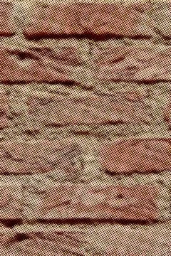 Vertical Red Brick Halftone Texture Dark Rusty Stone Dotted Print Stock Illustration