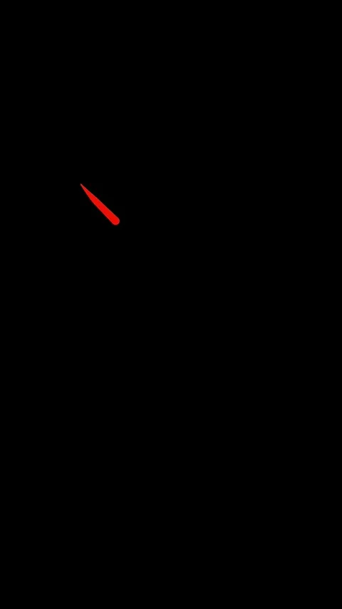 Vertical Red Cross Drawing Animation on Black Background with Hand Drawn X Stock Footage 346640821