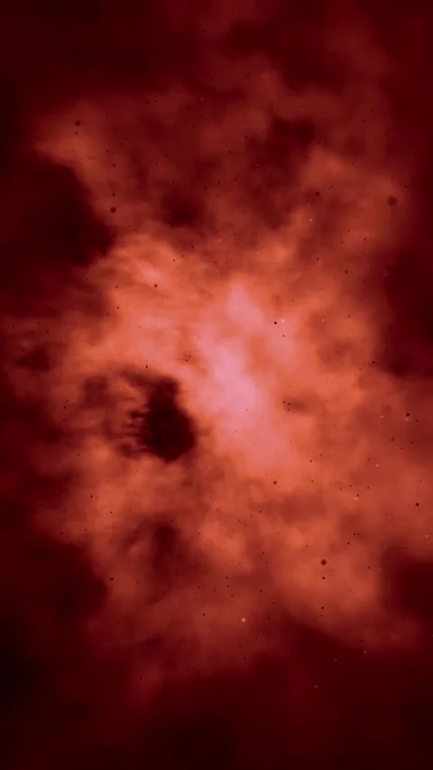 Vertical Red Dark Particle Space Vacuum 4K loop Stock Footage 308258853