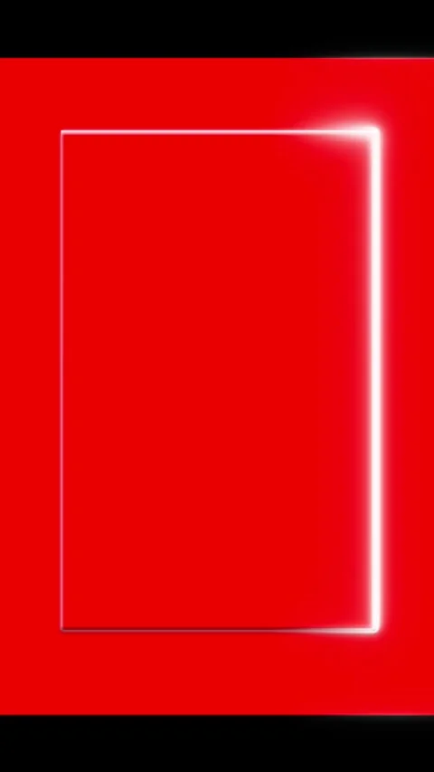 Vertical red empty frame with a glow for mobile app interfaces,sale banners Video stock 337057964