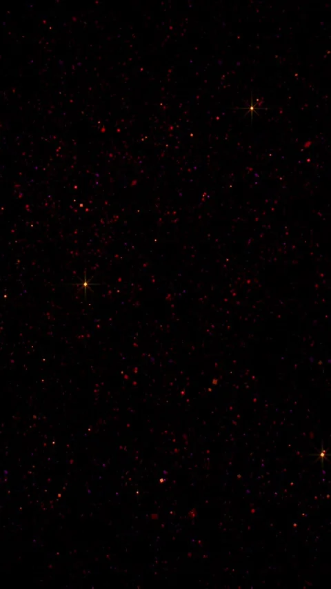 Vertical Red Glitter Space Storm 4K Loop Stock Footage 304544413
