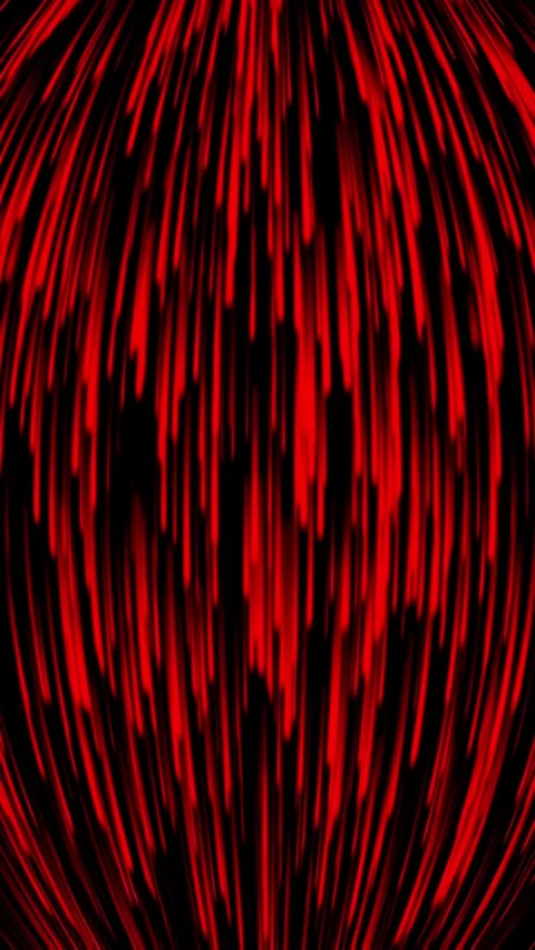 Vertical Red Glowing Light Streaks Falling on Black Background Stock-Footage 337672522
