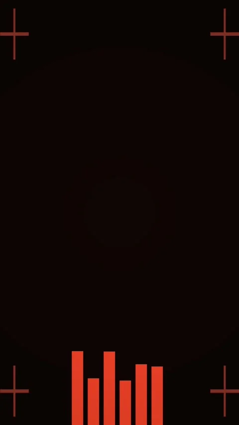 Vertical Red HUD Data Bars Futuristic Interface Loop 3 Vidéo 339136016