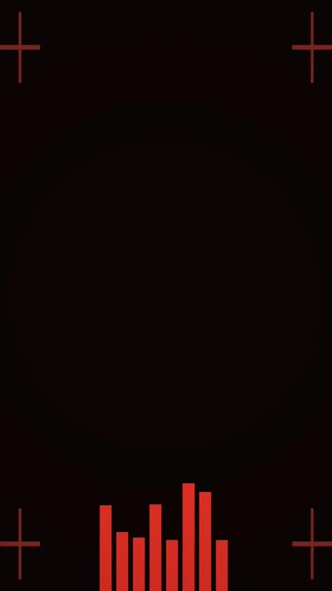 Vertical Red HUD Data Bars Futuristic Interface Loop 2 Stockbeeldmateriaal 339136019