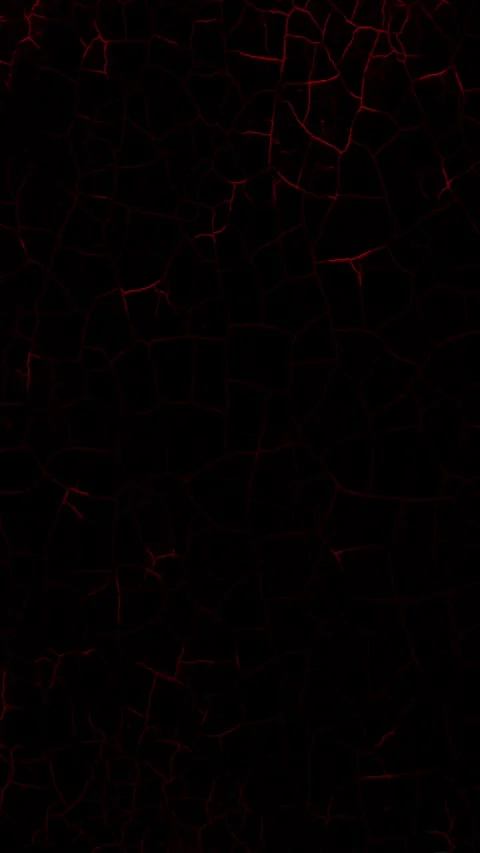 Vertical Red Intense Glowing Cracks in Black Surface 4K Loop Stock Footage 313565702