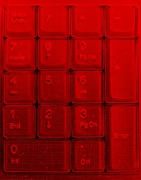 Vertical red matrix keypad abstraction backdrop Stock Illustration