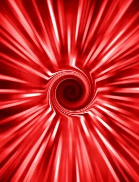 Vertical red medallion spiral rays swirl abstraction background Stockillustratie