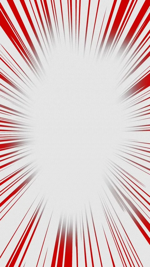Vertical Red Radial Speed Line Focus 4K Loop Alpha Video stock 334028431