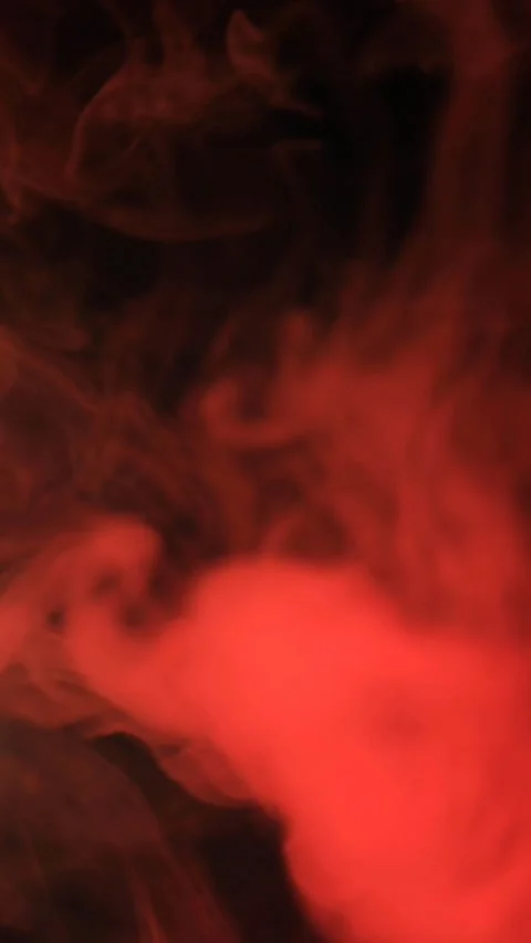 Vertical red smoke dark background Stock Footage 263113605