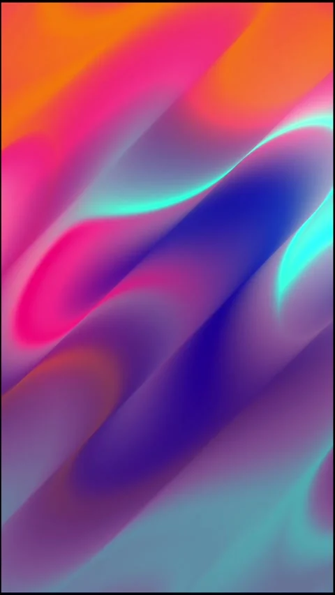 Vertical Reflective Gradient Background with Glossy Floor and Abstract Video stock 341482290